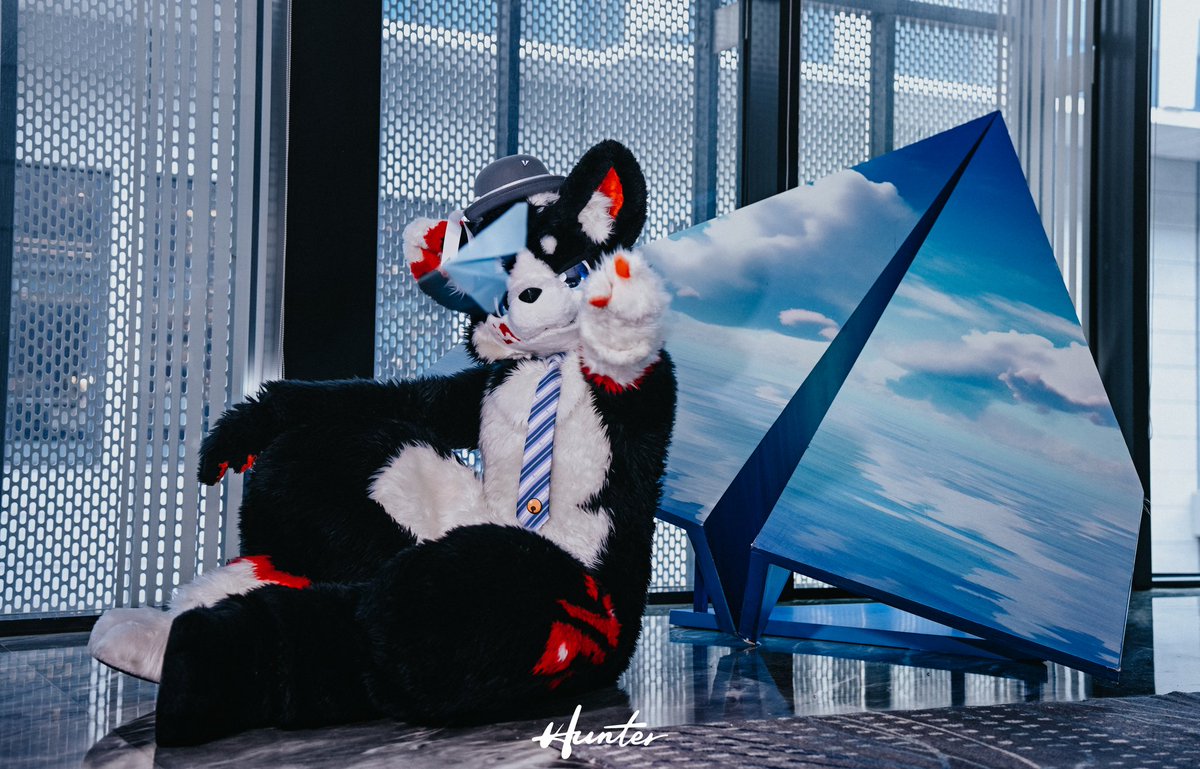 我的纸飞机一定能飞很远！
📷：<a href="/Hunter_TAT/">id丶Hunter</a>
#FursuitFriday