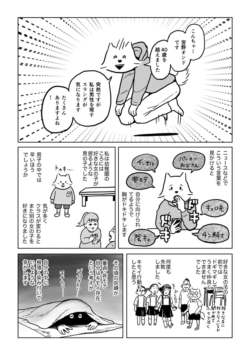 「男らしさと40年人生」1/8

#コミティア151 #漫画 #男性学 