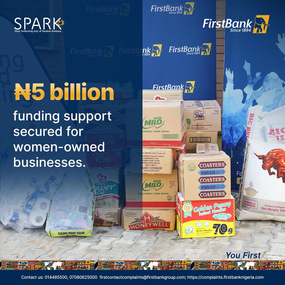 Through a partnership with the Bank of Industry (BOI), FirstBank is providing women access to soft loans at single-digit interest rates to support their economic development and aspirations in various fields.

Learn more: firstbanknigeria.com/home/impact/