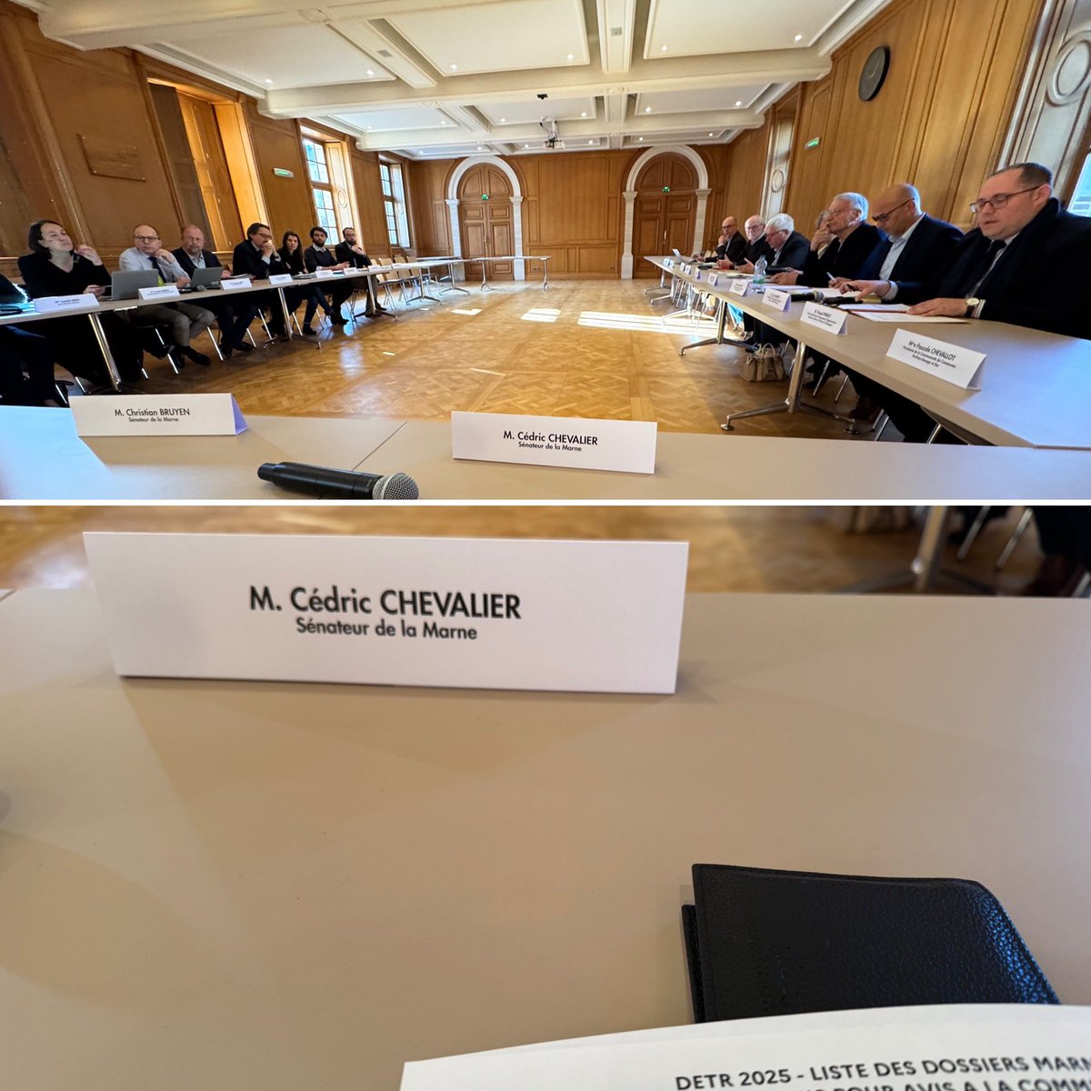 Ce matin, réunion de la commission consultative d’élus sur la dotation d’équipement des territoires ruraux de la Marne #DETR, un enjeu crucial pour le financement des projets communaux.