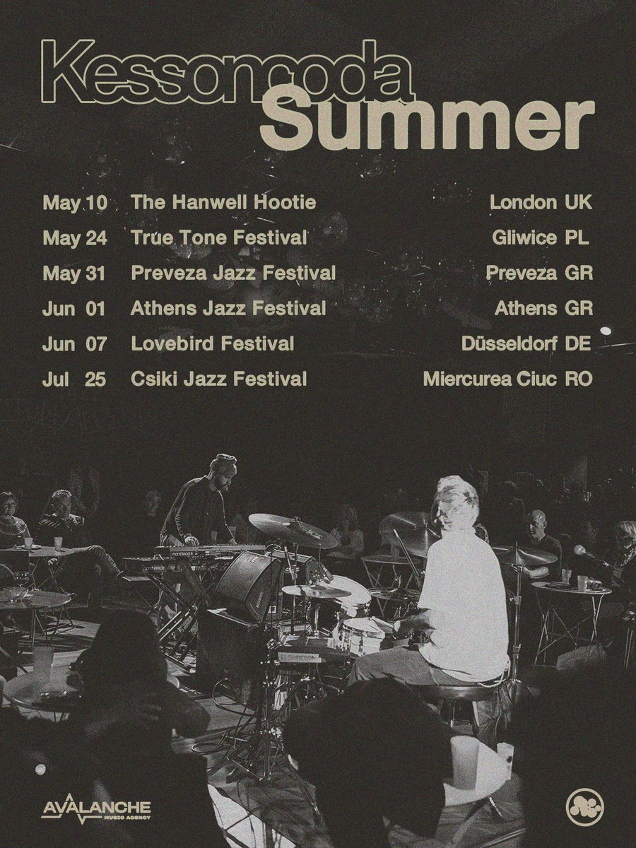 Kessoncoda (@kessoncoda) on Twitter photo Heading out to a few new spots this summer ๐ถ๏ธโ๏ธ
May 10 <a href="/HanwellHootie/">Hanwell Hootie Music Festival</a> ๐ฌ๐ง
May 24 True Tone Festival ๐ต๐ฑ
May 31 Preveza Jazz Festival ๐ฌ๐ท
Jun 01 Athens Jazz Festival ๐ฌ๐ท
Jun 07 LoveBird Festival ๐ฉ๐ช
Jul 25 Csiki Jazz Festival ๐ท๐ด
See you out there x Heading out to a few new spots this summer ๐ถ๏ธโ๏ธ
May 10 <a href="/HanwellHootie/">Hanwell Hootie Music Festival</a> ๐ฌ๐ง
May 24 True Tone Festival ๐ต๐ฑ
May 31 Preveza Jazz Festival ๐ฌ๐ท
Jun 01 Athens Jazz Festival ๐ฌ๐ท
Jun 07 LoveBird Festival ๐ฉ๐ช
Jul 25 Csiki Jazz Festival ๐ท๐ด
See you out there x