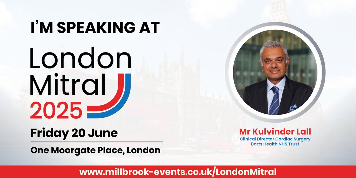 #LondonMitral2025
Registration now open
millbrook-events.co.uk/event/LondonMi…
