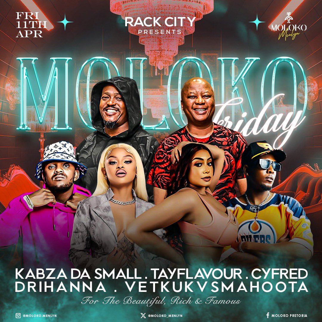 Let’s rock with the best of the best <a href="/Moloko_Menlyn/">Moloko Menlyn</a> #rackcity