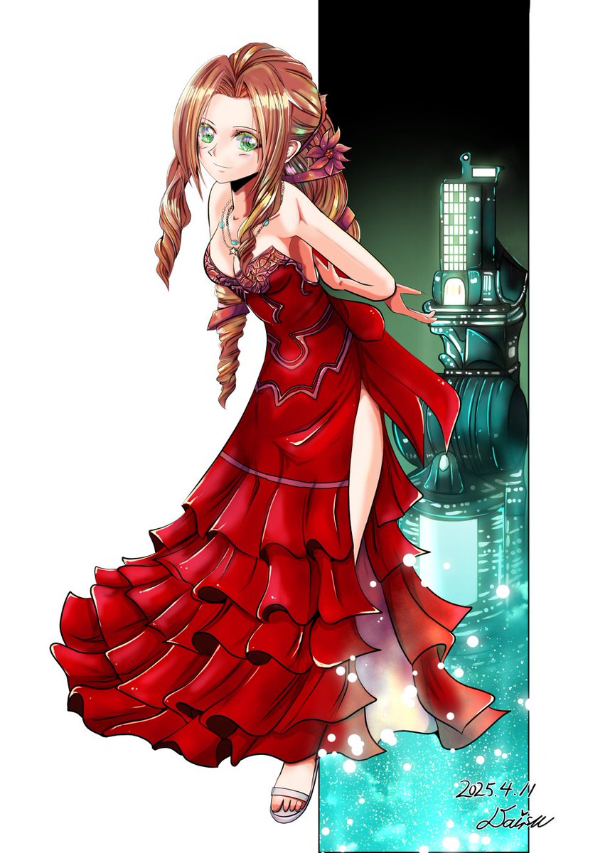 dice10003's tweet photo. ファイナルファタンジーVIIリメイクがニンテンドースイッチ2で発売！！

嬉しすぎてエアリス描いた✨

アセルスと並ぶもう一人の推し✨

#FFVII
#FF7R
#FF7リメイク
#FF7リバース https://t.co/4erdvKpUq2