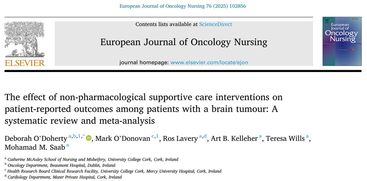 Mohamad M. Saab (@mohammadsaab7) on Twitter photo Hot off the press! a publication on using patient-reported outcomes in patients with a primary brain tumour. A great achievement by one of our MSc Healthcare Quality Improvement graduates! doi.org/10.1016/j.ejonβ¦
<a href="/uccnursmid/">UCC School of Nursing & Midwifery π</a> Hot off the press! a publication on using patient-reported outcomes in patients with a primary brain tumour. A great achievement by one of our MSc Healthcare Quality Improvement graduates! doi.org/10.1016/j.ejonβ¦
<a href="/uccnursmid/">UCC School of Nursing & Midwifery π</a>