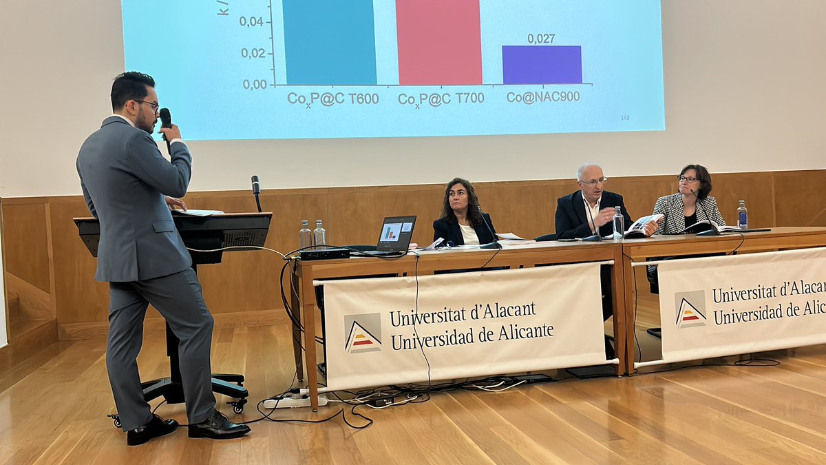 Stiven defending his thesis #ProudSupervisor