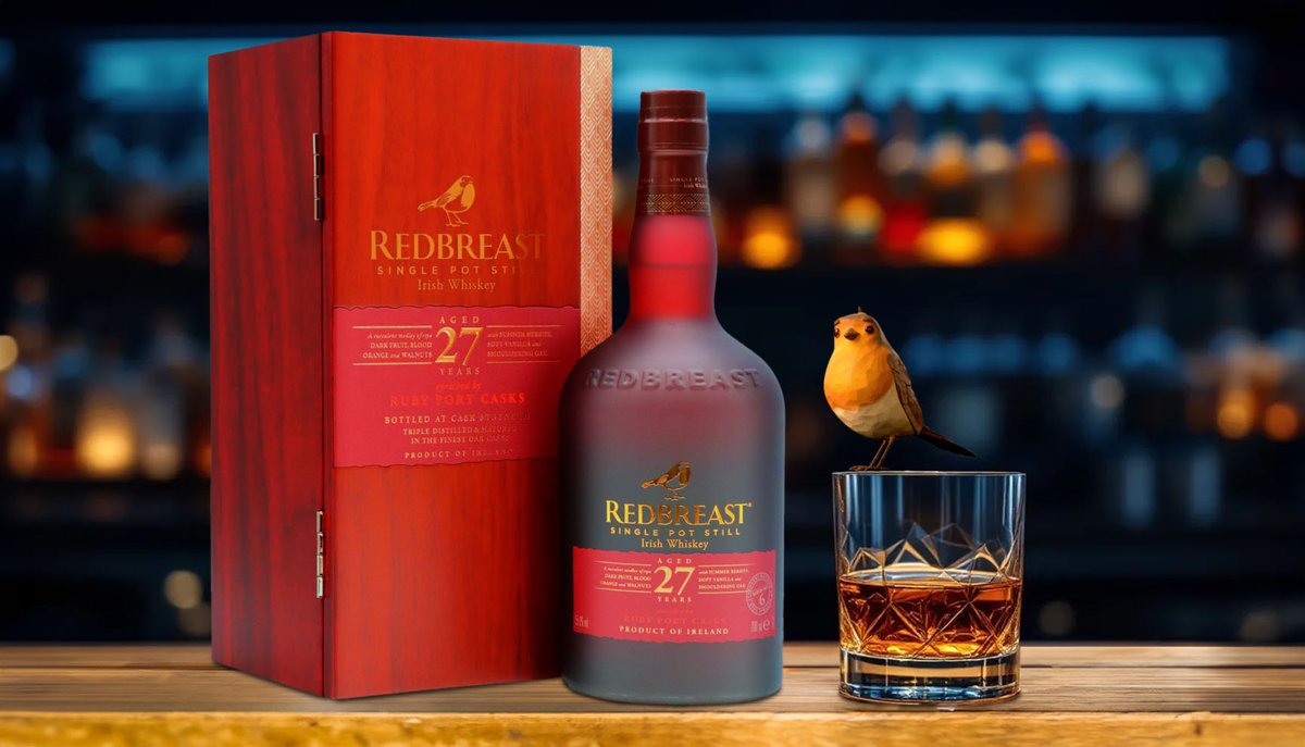 The oldest permanent release in the Redbreast family, this whiskey is matured in the finest bourbon, sherry and ruby port casks for 27 years.

Available at Hard To Find:
pulse.ly/vr2zewahwt

#redbreast #redbreast27 #irishwhiskey #whiskey #whiskyshop  #hardtofindwhisky #htfw