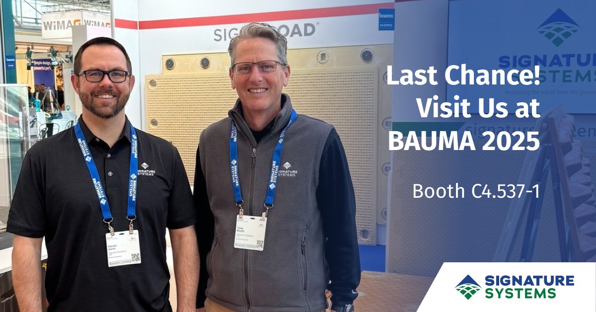 SignatureSystem's tweet image. Final days at BAUMA 2025! If you haven’t stopped by yet, now’s your chance to see our innovative site access solutions in action.

📍 Booth C4.537-1 | 📅 Last day: April 13

#BAUMA2025 #ConstructionTech #SiteAccess