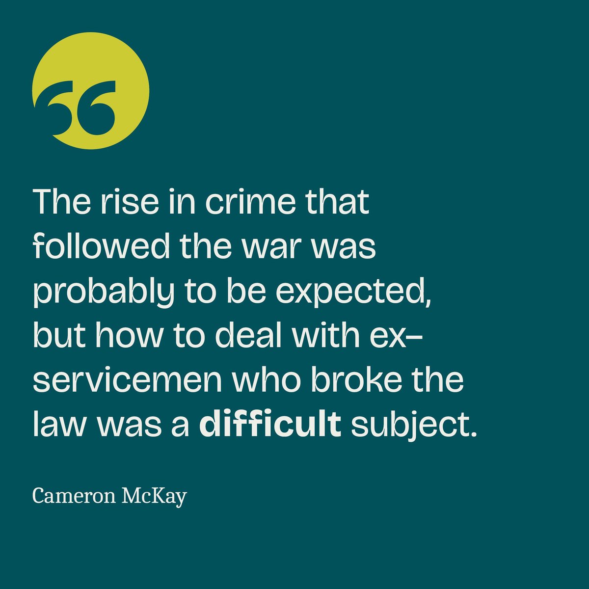 boydellbrewer's tweet photo. How does war affect criminality? Cameron McKay tells us about the impact of the First World War on crime in Scotland, during and after the conflict. Read the blog: https://t.co/ajMFbcVtTo @Cammcky https://t.co/ABJhS3ZMSl