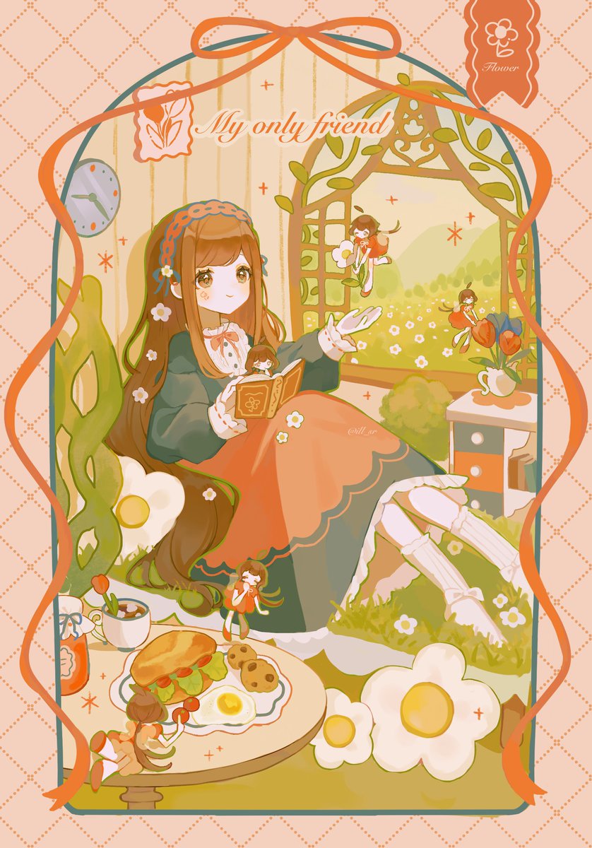 私だけのお友達
#一次創作祭り春の陣2025  #イラスト #illustration