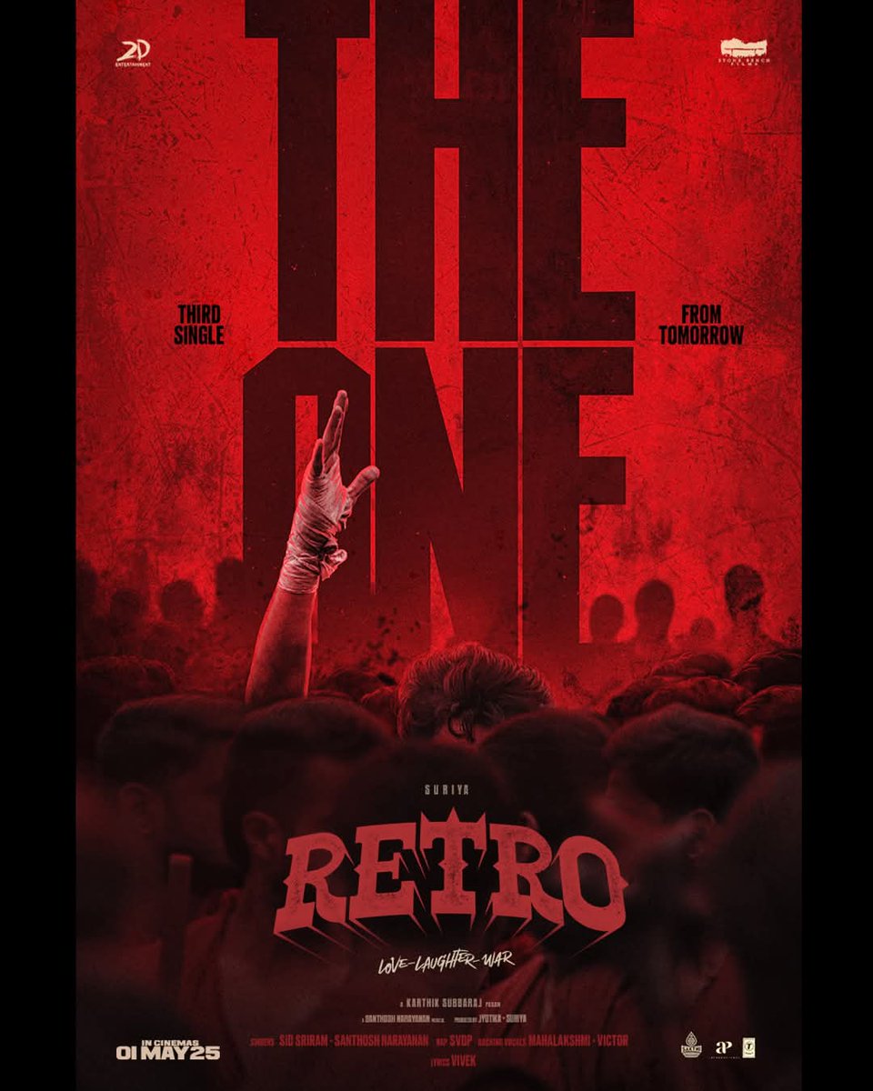 ViratSfc's tweet photo. Our #TheOneSong realising tomorrow #Retro - fied
Fire and Rap song 🔥
#RetroAudioLaunch
#RetroFromMayOne https://t.co/OMgY8iyr0E