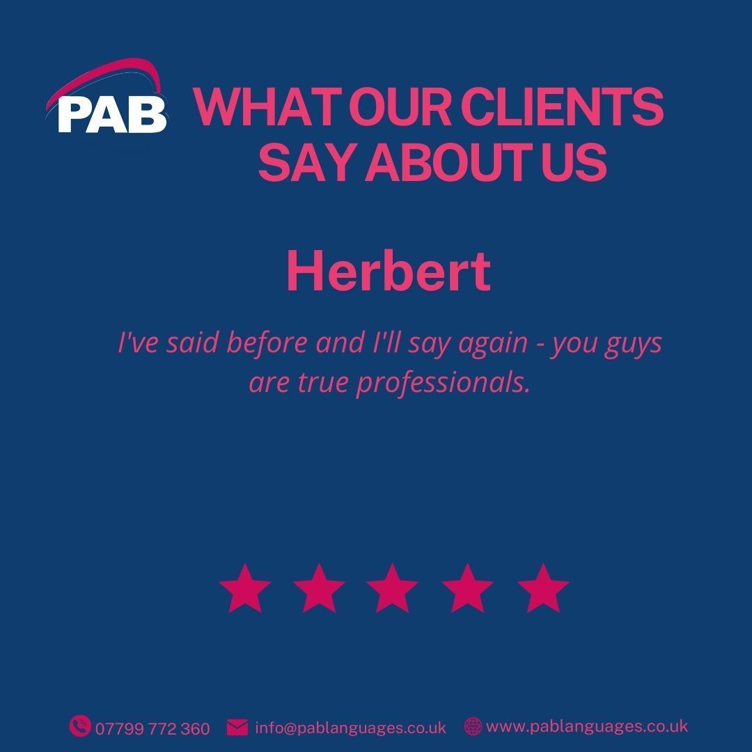 pabtranslation's tweet photo. Why choose PAB Languages Centre?

We are proud to uphold long-standing, strong relationships with public &amp; private sectors, supporting businesses across the UK.

Let’s set up a call to discuss your needs!
https://t.co/h35rWSqjya

#human #translation #localisation #technology https://t.co/q6CFssUtnv