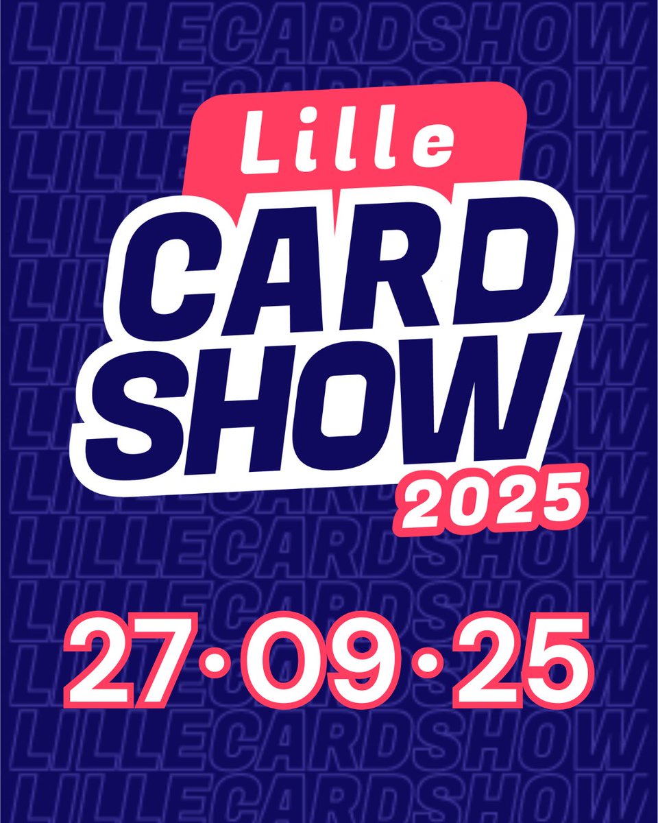 LilleCardShow (@lillecardshow) on Twitter photo Le #LilleCardShow is back ! 🤩
Hâte de vous retrouver le samedi 27 septembre 2025 à Lille pour un salon de folie. 🤘
A très vite pour les infos du salon et des résas tables et packs VIP !
#hobby #cards #tradingcards #tcg #sportscards #cartes #cardshow #whodoyoucollect Le #LilleCardShow is back ! 🤩
Hâte de vous retrouver le samedi 27 septembre 2025 à Lille pour un salon de folie. 🤘
A très vite pour les infos du salon et des résas tables et packs VIP !
#hobby #cards #tradingcards #tcg #sportscards #cartes #cardshow #whodoyoucollect