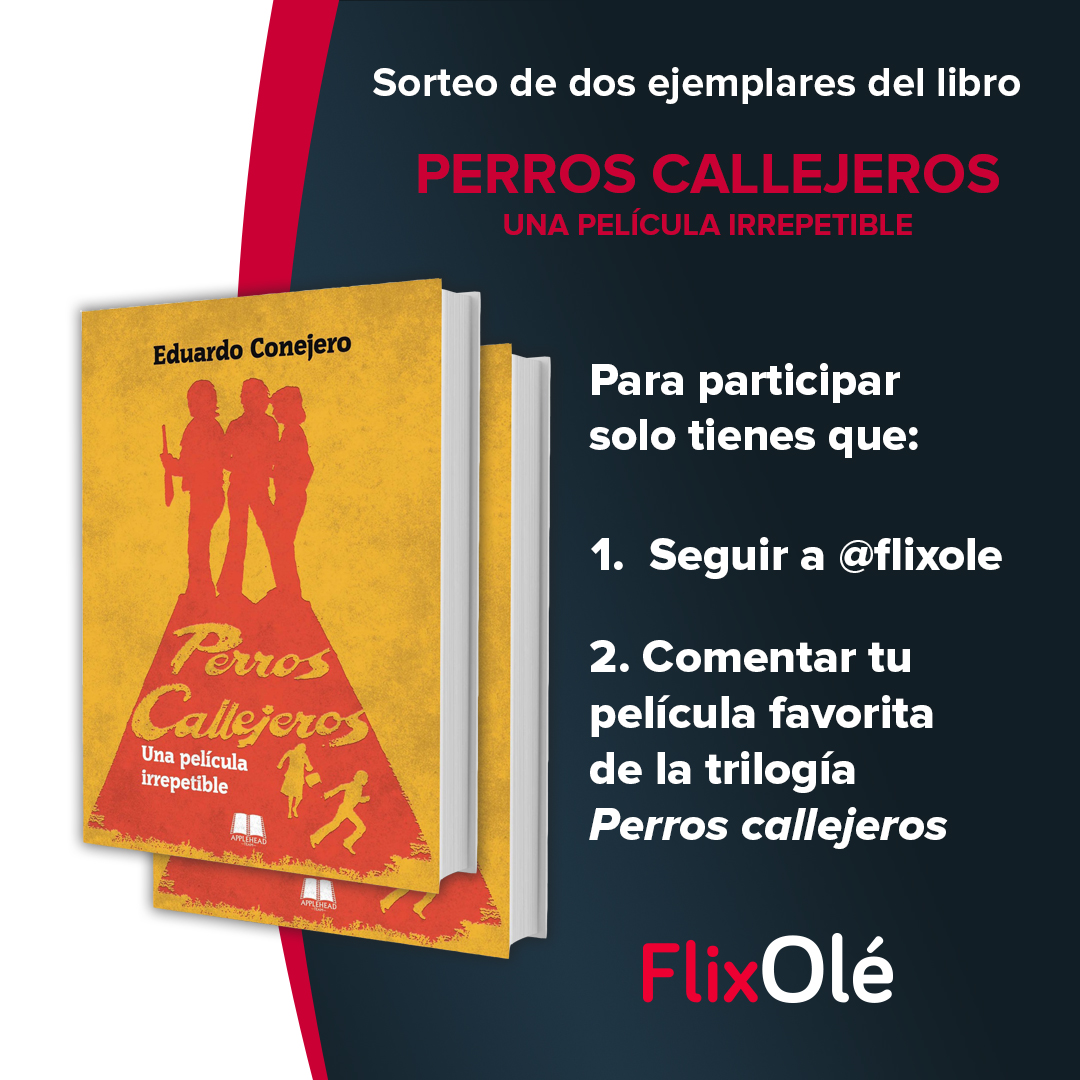 📚¡Tenemos nuevo sorteo! Con el estreno de la trilogía de 'Perros callejeros' sorteamos 2 ejemplares de "Perros callejeros: una película irrepetible", de Eduardo Conejero.

☘️Para participar, tenéis que seguirnos y comentar por vuestra favorita de la trilogía.

⏳Hasta el 20/04.