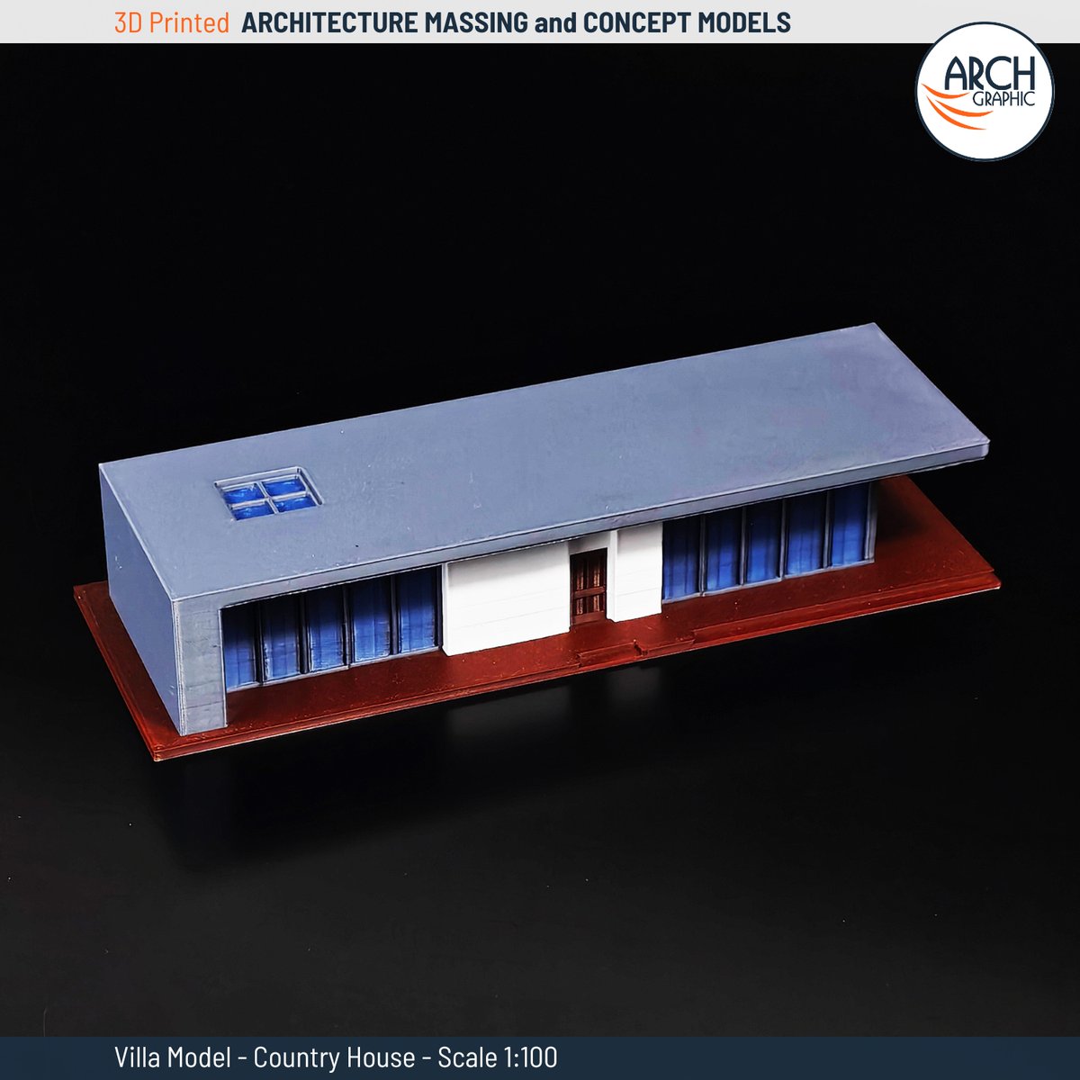 3d_archgraphic's tweet image. 🏡 Villa Model – Country House | Scale 1:100
A minimalist retreat with clean lines, wide glazing, and a flat roof 🌲🪟 Perfectly 3D printed for rural charm and modern living 🖨️✨
Architecture brought to life at 1:100 scale!
#3DPrintedModel #VillaDesign #CountryHouse #3DPrinting
