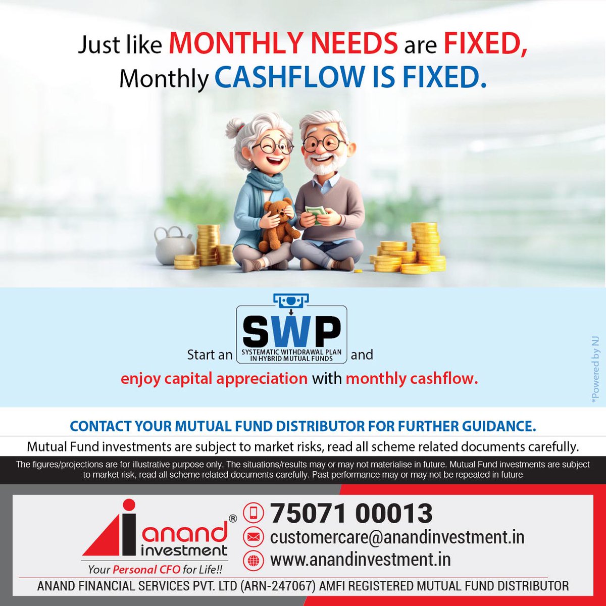 anandinvest8's tweet image. Ensure a steady cash flow to match your expenses with Systematic Withdrawal Plan (SWP). Stay financially independent with regular withdrawals from your investments, tailored to your needs.

#SWP #FinancialIndependence #RegularIncome #SmartInvesting #SWPBenefits #Anandinvestment