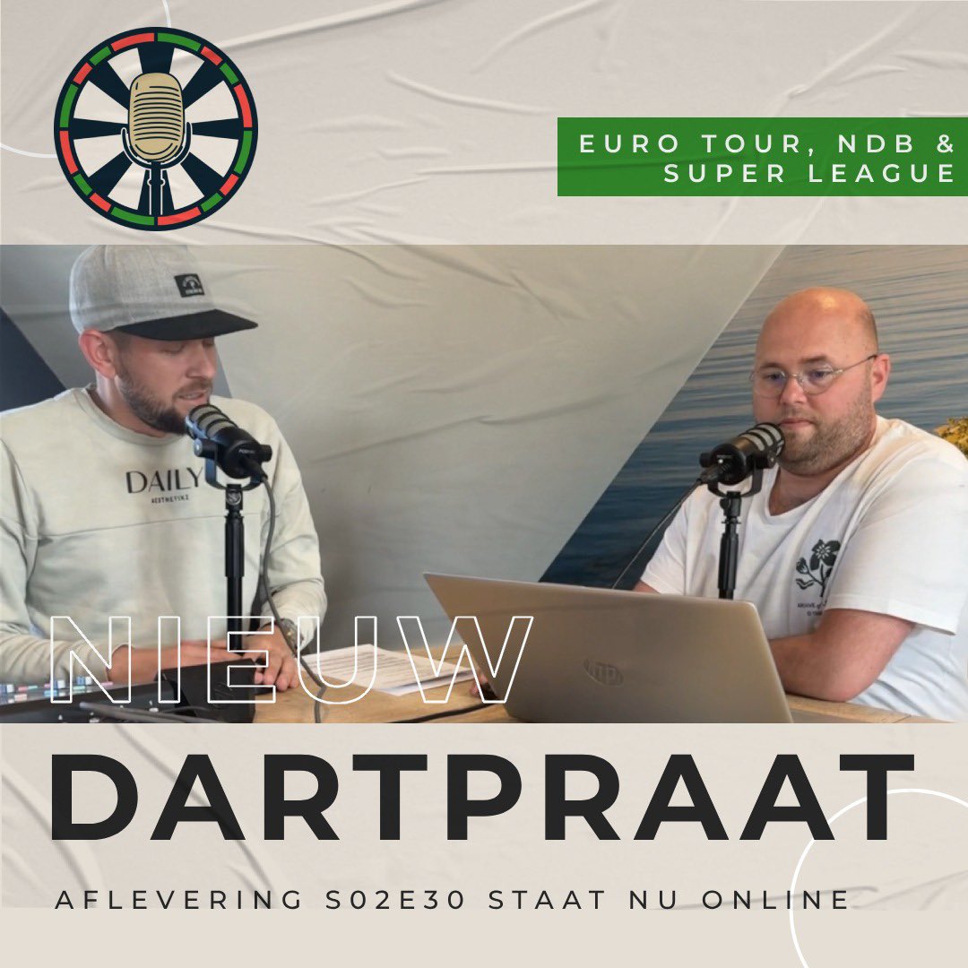 Dartpraat (@dartpraat) on Twitter photo ๐๏ธ ๐๐ฎ๐ฟ๐๐ฝ๐ฟ๐ฎ๐ฎ๐
๐ง Seizoen 2 | Aflevering 30
๐ฐ Littler doet het alleen voor het geld
๐ช Snitchlijn voor fluiters
๐บ Dansende Barney
๐ง ๐บ Dartpraat.nl ๐๏ธ ๐๐ฎ๐ฟ๐๐ฝ๐ฟ๐ฎ๐ฎ๐
๐ง Seizoen 2 | Aflevering 30
๐ฐ Littler doet het alleen voor het geld
๐ช Snitchlijn voor fluiters
๐บ Dansende Barney
๐ง ๐บ Dartpraat.nl