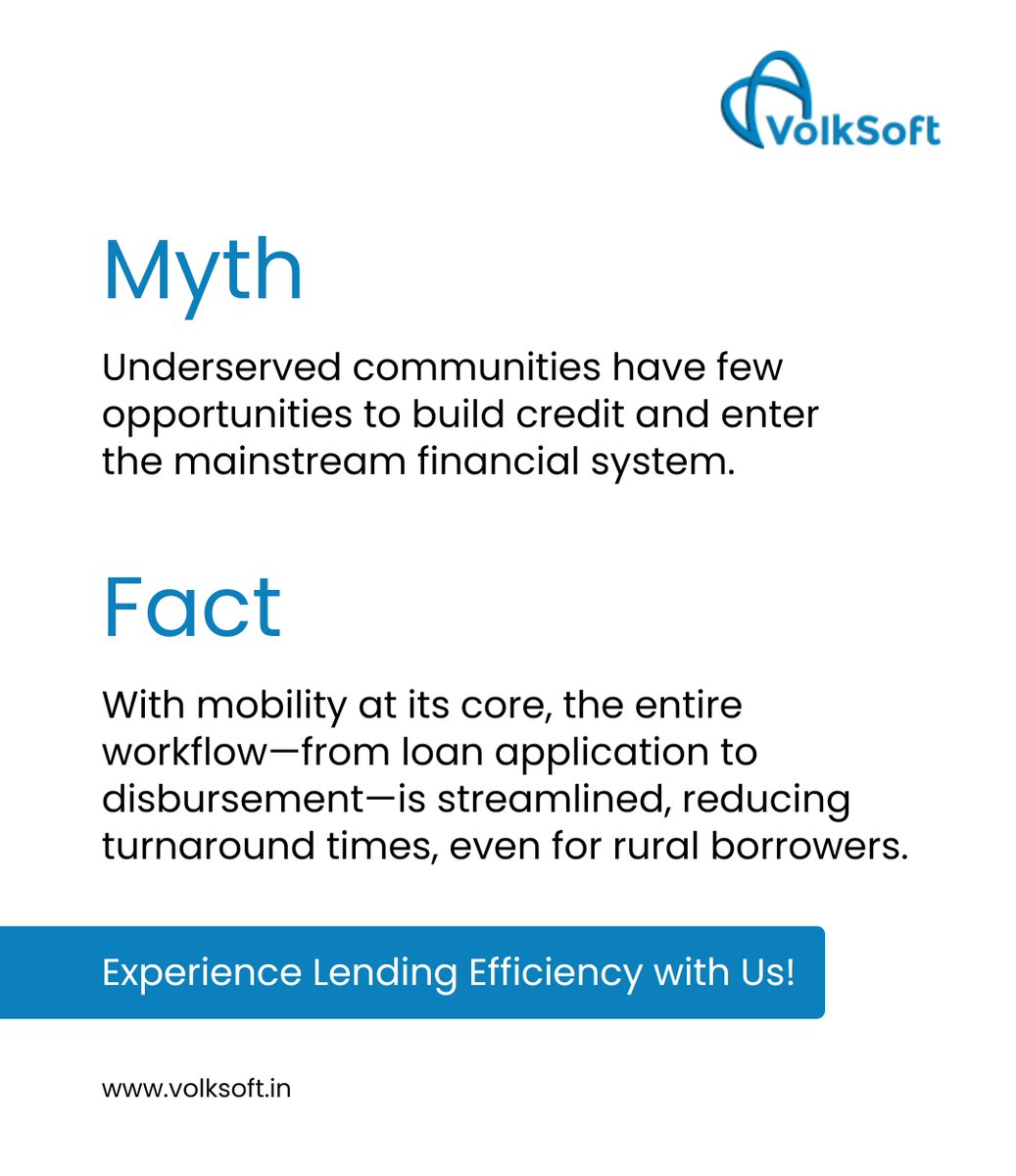 _VolkSoft's tweet image. Real-time insights, seamless workflows &amp;amp; faster disbursements—VolkSoft transforms lending efficiency even for rural borrowers. 
Visit volksoft.in to learn more!

#VolkSoft #TechForLending #LendingSoftware #FinancialInclusion #FinanceForAll #LoanCycle