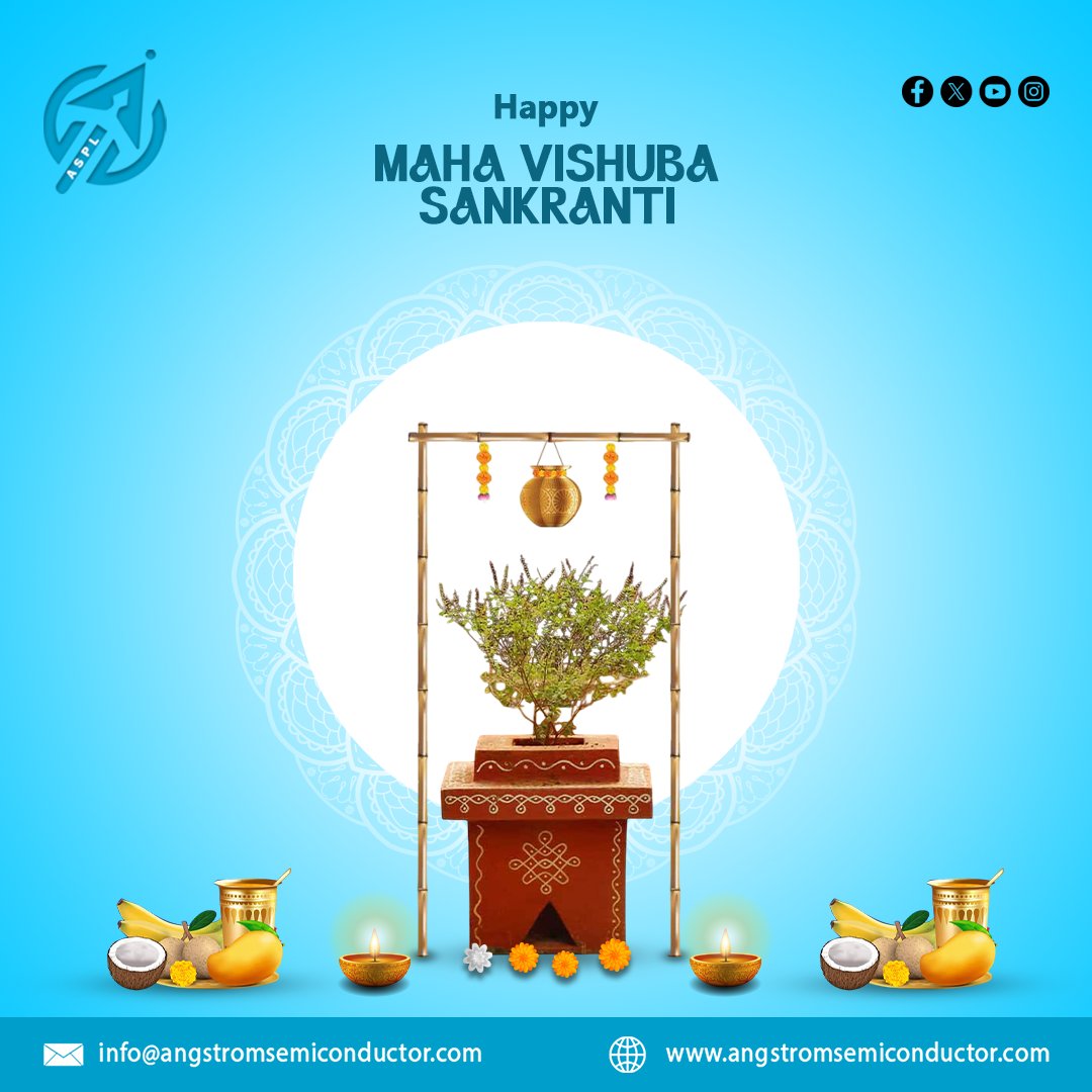 AngstromLtd's tweet photo. ✨ Celebrate the Spirit of Change! ✨
This #MahaVishubaSankranti, embrace new energy and ancient traditions!
🪔 Light the diya, share the panaa, and offer prayers for abundance.
 🌸 A new season, a new cycle, and a new reason to smile!
#PanaaSankranti #SolarNewYear https://t.co/fkxqTeBFGC