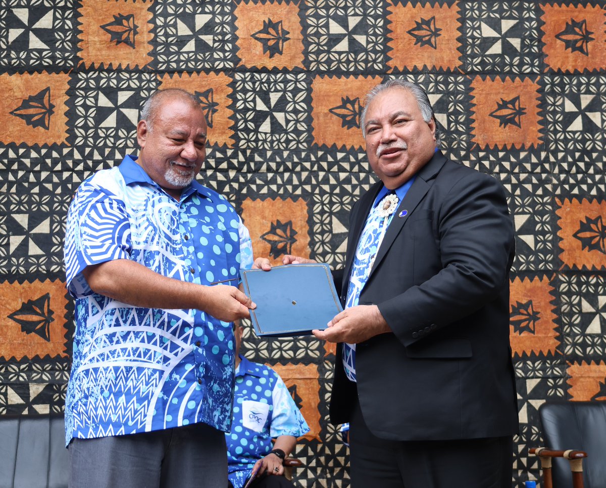 ForumSEC's tweet photo. #rarotongatreaty

A busy week in Nasonini - on the fringes of the Pacific CEDAW and the Pacific Ocean's Ministers Meeting, a small but significant event was held to witness the Republic of the Marshall Islands deposit their signature to the Rarotonga Treaty, reaffirming their commitment to a nuclear-free Pacific.

Ocean's Ministers & officials were in attendance to witness this historic event this afternoon.

The Rarotonga Treaty is a regional agreement that establishes the South Pacific as a nuclear-weapon-free zone.
Signed on August 6, 1985 (in Rarotonga, Cook Islands), The purpose of the Treaty is to prohibit the manufacturing, possession, stationing, and testing of nuclear explosive devices in the South Pacific.

Read Rarotonga Treaty: https://t.co/r0pw4dPxQ0

Read Hon. Anthony Muller, RMI Minister of Natural Resources and Commerce, Remarks: https://t.co/x9TrhjJSWD
Read Secretary General Waqa's Remarks: https://t.co/WuIGrJGRn8