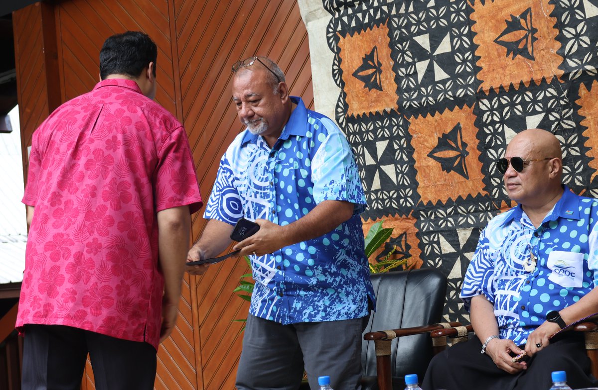 ForumSEC's tweet photo. #rarotongatreaty

A busy week in Nasonini - on the fringes of the Pacific CEDAW and the Pacific Ocean's Ministers Meeting, a small but significant event was held to witness the Republic of the Marshall Islands deposit their signature to the Rarotonga Treaty, reaffirming their commitment to a nuclear-free Pacific.

Ocean's Ministers & officials were in attendance to witness this historic event this afternoon.

The Rarotonga Treaty is a regional agreement that establishes the South Pacific as a nuclear-weapon-free zone.
Signed on August 6, 1985 (in Rarotonga, Cook Islands), The purpose of the Treaty is to prohibit the manufacturing, possession, stationing, and testing of nuclear explosive devices in the South Pacific.

Read Rarotonga Treaty: https://t.co/r0pw4dPxQ0

Read Hon. Anthony Muller, RMI Minister of Natural Resources and Commerce, Remarks: https://t.co/x9TrhjJSWD
Read Secretary General Waqa's Remarks: https://t.co/WuIGrJGRn8