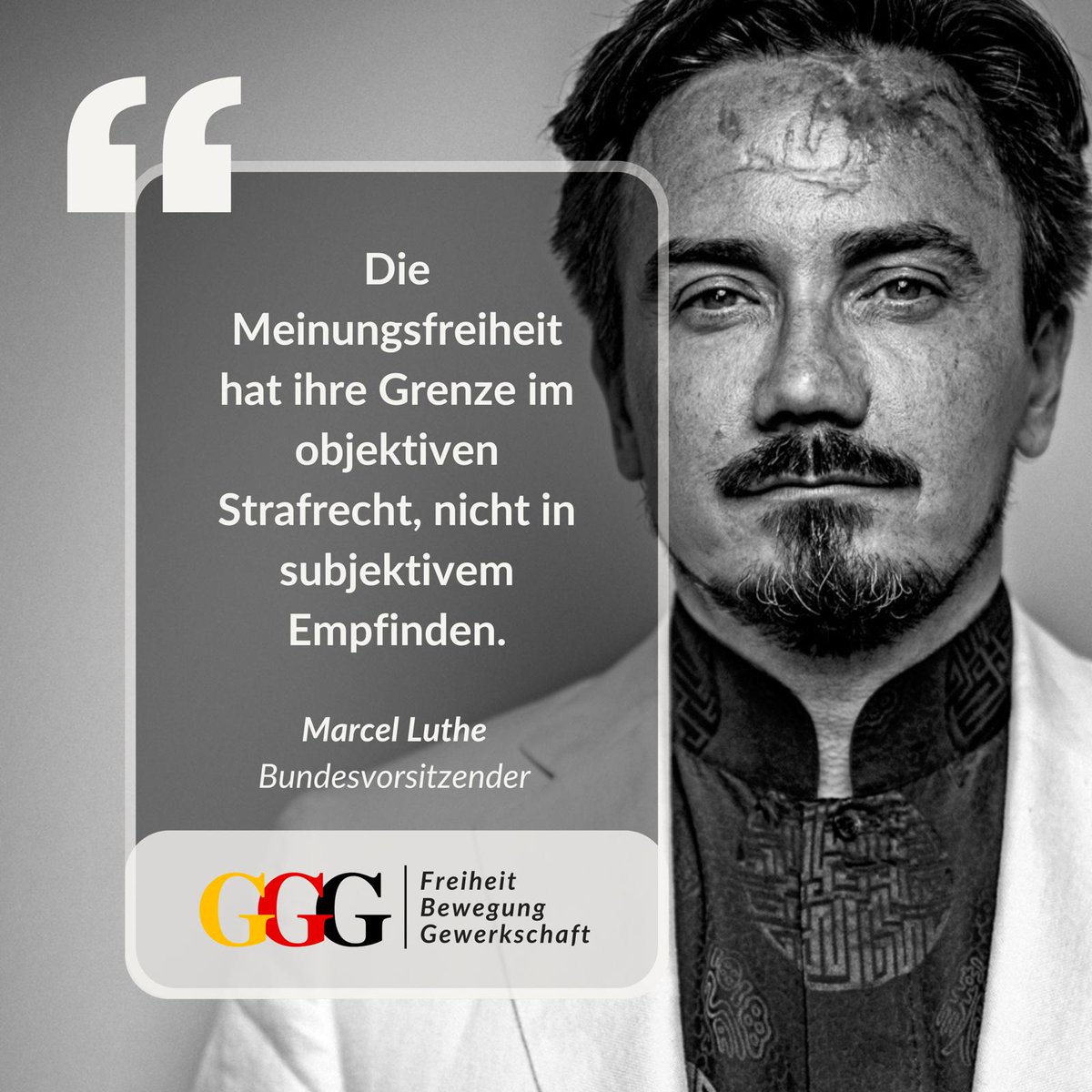 GGLuthe's tweet photo. "Hass und Hetze" sind Ausdruck einer Meinung. Die Meinungsfreiheit schützt auch Aussagen, die alle anderen für falsch halten oder ablehnen mögen. Demokratie ist ohne sie undenkbar.

Und ja: @NancyFaeser hasst die Meinungsfreiheit. Auch sie darf das. Und muss ertragen, dass andere das auch meinen.

Wenn wir Meinungsfreiheit nicht für jedermann verteidigen, werden alle sie bald verlieren. Und düsterste Zeiten einläuten.

https://t.co/snZBTvgIB1
