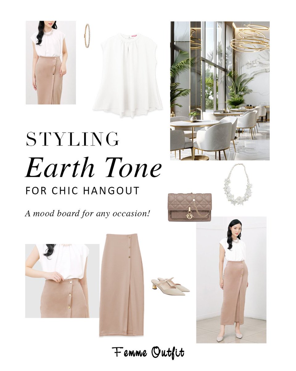 FemmeOutfit's tweet image. Ini dia 4 mood board earth tone outfit yang bisa jadi inspirasi kamu buat daily activities. ✨

Dari semua styling kalian paling suka occassion yang mana? 🤗

#EarthTones #OutfitInspo