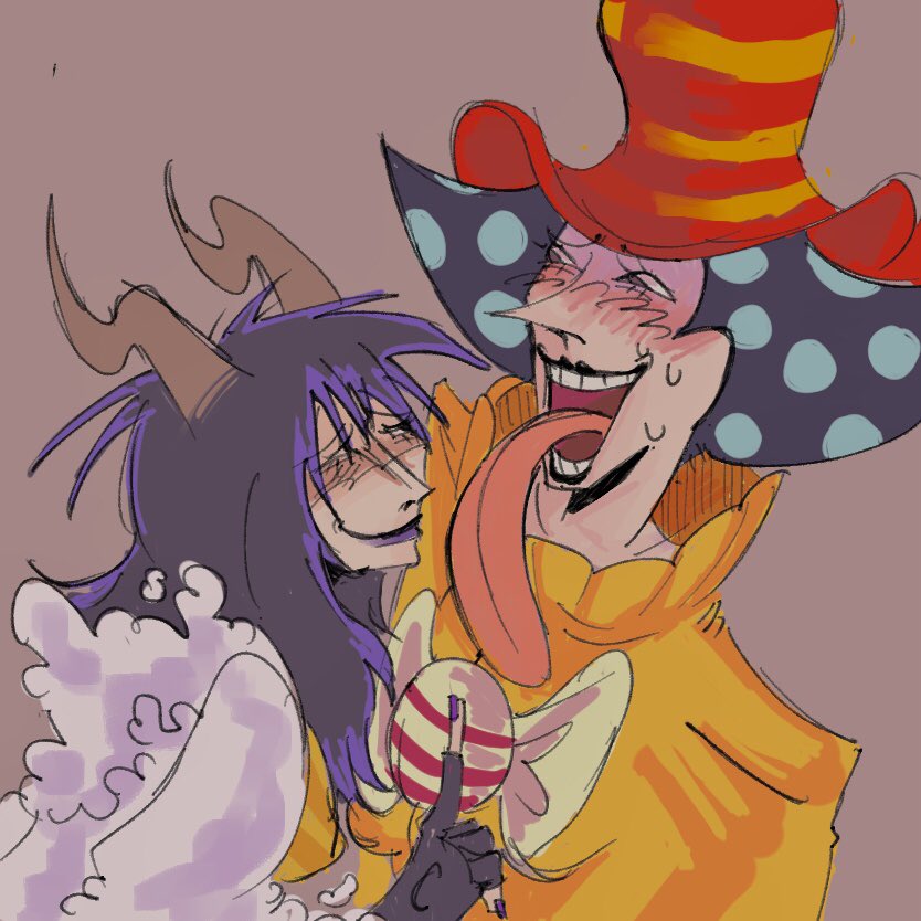 ZzombVamp's tweet photo. I thought I’d post these since someone has finally mentioned this ship.

 these are like so old but 😭 they are such freaks4feaks https://t.co/N9uGbQt5R7