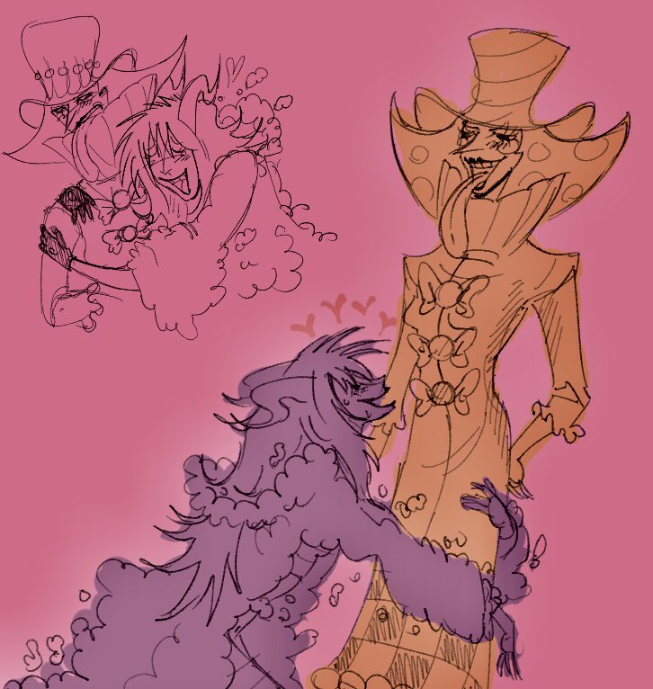 ZzombVamp's tweet photo. I thought I’d post these since someone has finally mentioned this ship.

 these are like so old but 😭 they are such freaks4feaks https://t.co/N9uGbQt5R7