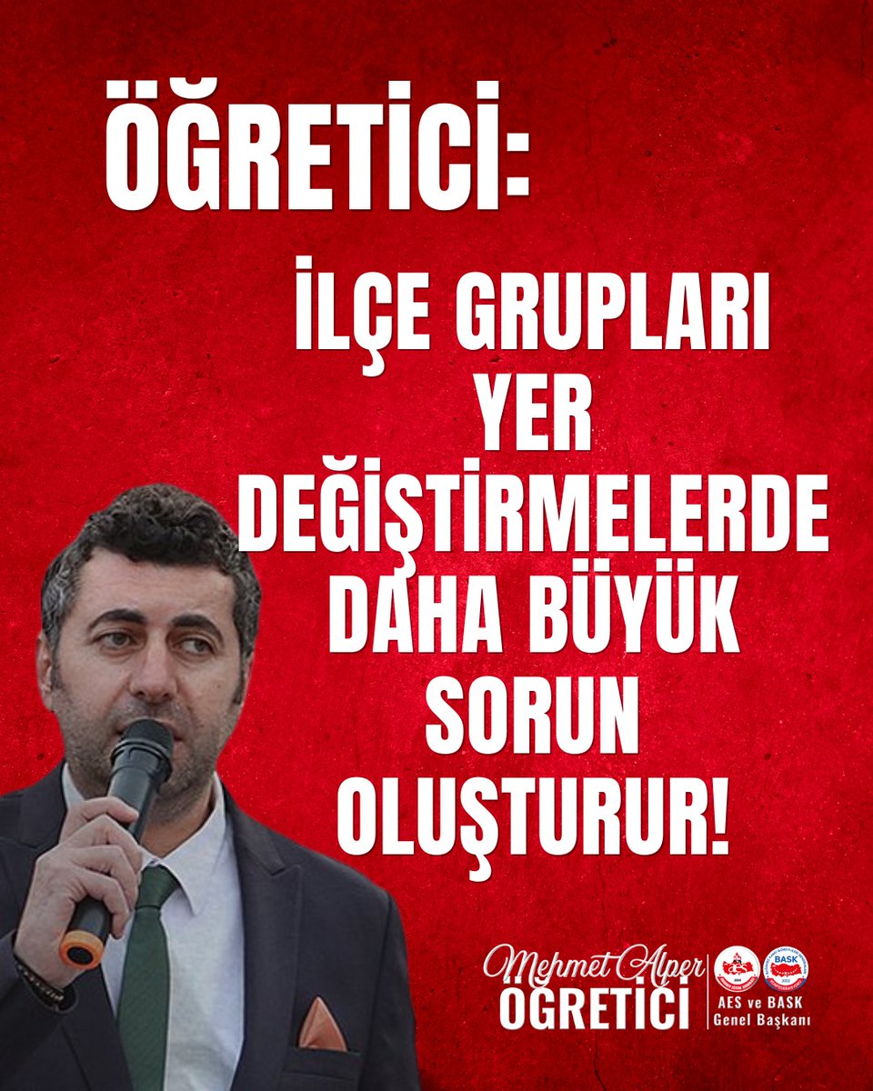 anadoluaes's tweet photo. ÖĞRETİCİ: İLÇE GRUPLARI YER DEĞİŞTİRMELERDE DAHA BÜYÜK SORUN OLUŞTURUR!
BU YANLIŞTAN VAZGEÇİN

BASK ve Anadolu Eğitim Sendikası Genel Başkanı Mehmet Alper ÖĞRETİCİ norm fazlası öğretmenlerin atamaları ile ilgili açıklamalarda bulundu. ÖĞRETİCİ’ nin açıklamaları şu şekilde;

Norm fazlası atamaları öncesi valiliklerdeki ilgili komisyonlar tarafından oluşturulan ilçe gruplarını MEB Tebliğler Dergisi'nde yayımlandı.

Bir çok ile bakıldığında ulaşım imkanının da çok zor olduğu ilçeler aynı gruplara alınmış durumdadır. Bu da demek oluyor ki başta norm fazlası atamalarında ve sonrasında yapılacak olan tüm atamalarda birçok öğretmenimiz mağdur edilecektir.

Ankara örneğini verecek olursak, Elmadağ'da çalışan ve norm fazlası olan bir öğretmen Ankara'nın diğer ucunda ve 100 km'den fazla uzaklıkta olan Ayaş ilçesine resen görevlendirilebilecektir. Sadece Ankara değil tüm illerimizde benzer sorunlar bulunmaktadır. 100 lerce km uzaklıkta yapılacak bu atamalar kabul edilemez!

BU DURUM SADECE NORM FAZLASI ATAMALARINI DEĞİL, ÖZÜR GRUBU ATAMALARINI DA ETKİLEYECEKTİR

İlçe grupları uygulaması sadece norm fazlası atamalarında kullanılmayacak olup özür grubu atamalarında uygulanabilecektir. Yani aynı ilçe grubunda bulunan ilçelerde özür grubu tayini yapılamayacak olup 100 lerce km uzaklıkta çalışmalara sebebiyet verecektir.

ÇÖZÜM TEŞVİK İLE BECAYİŞİ DE İÇEREN ADİL VE ÖNGÖRÜLEBİLİR YER DEĞİŞTİRME SİSTEMİDİR

MEB'in atama ve yer değiştirme sisteminin sorunlu olduğunu yıllardır dile getiriyoruz. MEB'de yaşanan sorunların temeline baktığımızda birçok sorunun temelinde de yer değiştirme sisteminin olduğunu görüyoruz.

Sözleşmeli öğretmenlik istihdamının gerekçesi olan 'belirli yerlerde öğretmen uzun süre çalışmak istemiyor ' savunmasından tutun norm fazlası atamalarına; özür grubu atamalarından tutun eğitim kurumu yönetici atamalarına kadar yaşanan sorunun asıl kaynağı ADİL ve ÖNGÖRÜLEBİLİR olmayan yer değiştirme mekanizmasıdır.

Öğretmenlerimiz aynı öğretmenler odasında farklı statülerde çalışmakta, sözleşmeli öğretmenlerimiz aileleri ile buluşamamakta, isteğe bağlı yer değişikliklerinin büyük bir çoğunluğu gerçekleşmemekte, aynı ilde buluşabilen kadrolu öğretmenlerimiz günde yüzlerce km yol gitmektedir.

Her yer değiştirme döneminde yapılan farklı uygulamalar da başka sorunlara yol açmaktadır. Bu dönemlerde bazen iptal hakkı tanınırken bazen tanınmamakta, bazen ikinci il içi ve il dışı hakkı verilirken bazen verilmemekte, bazen il-ilçe emri uygulanırken bazen hiç biri uygulanmamakta kısacası her yer değiştirme döneminde uygulamalar farklılık göstermektedir.

Bu sorunların köklü çözümü atama ve yer değiştirme sistemimizi değiştirmekten geçmektedir.

AES OLARAK ÇÖZÜMÜ DETAYLI ORTAYA KOYUYORUZ

📌Öncelikle mevcut durumdaki hizmet puanları ve hizmet alanları gerçeği yansıtacak şekilde değişmeli,
📌Çalışma güçlüğü çekilen bölgelerdeki öğretmenlere TEŞVİK verilmeli,
📌Becayiş uygulaması tekrar hayata geçirilmeli,
📌Adil, öngörülebilir bir yer değiştirme sistemi oluşturulmalıdır.

Sadece temenniden ibaret olmayan; hizmet alan ve puanlarının hangi komisyonlar tarafından belirlenmesinden tutun hangi hizmet alanlarına ne kadar teşvik verilmesine kadar;
Becayiş şartlarından tutun hangi alanda ne kadar çalışan bir öğretmenin diğer hizmet alanlarına önünü görebilerek en geç kaç yıl sonra gidebileceği detaylarını da içeren tarafımızca hazırlanmış olan raporumuz MEB'e zaten sunulmuştur. Amaç üzüm yemekse sorunun temeline inelim ve hep birlikte çözelim...