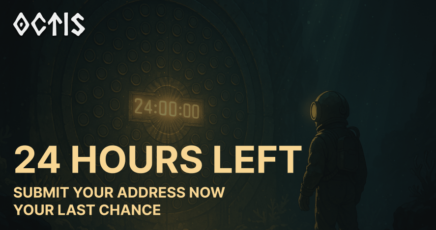 octis_808's tweet photo. BREAKING:

You have 24 hours to submit your address to Octis808.

The vault is real. The timer is active.

808 marks. Some glowing. Some still dark.

And when it closes, it closes for good.

Join the Discord to enter: https://t.co/vtDFCsHTew https://t.co/u4mviCxpYj