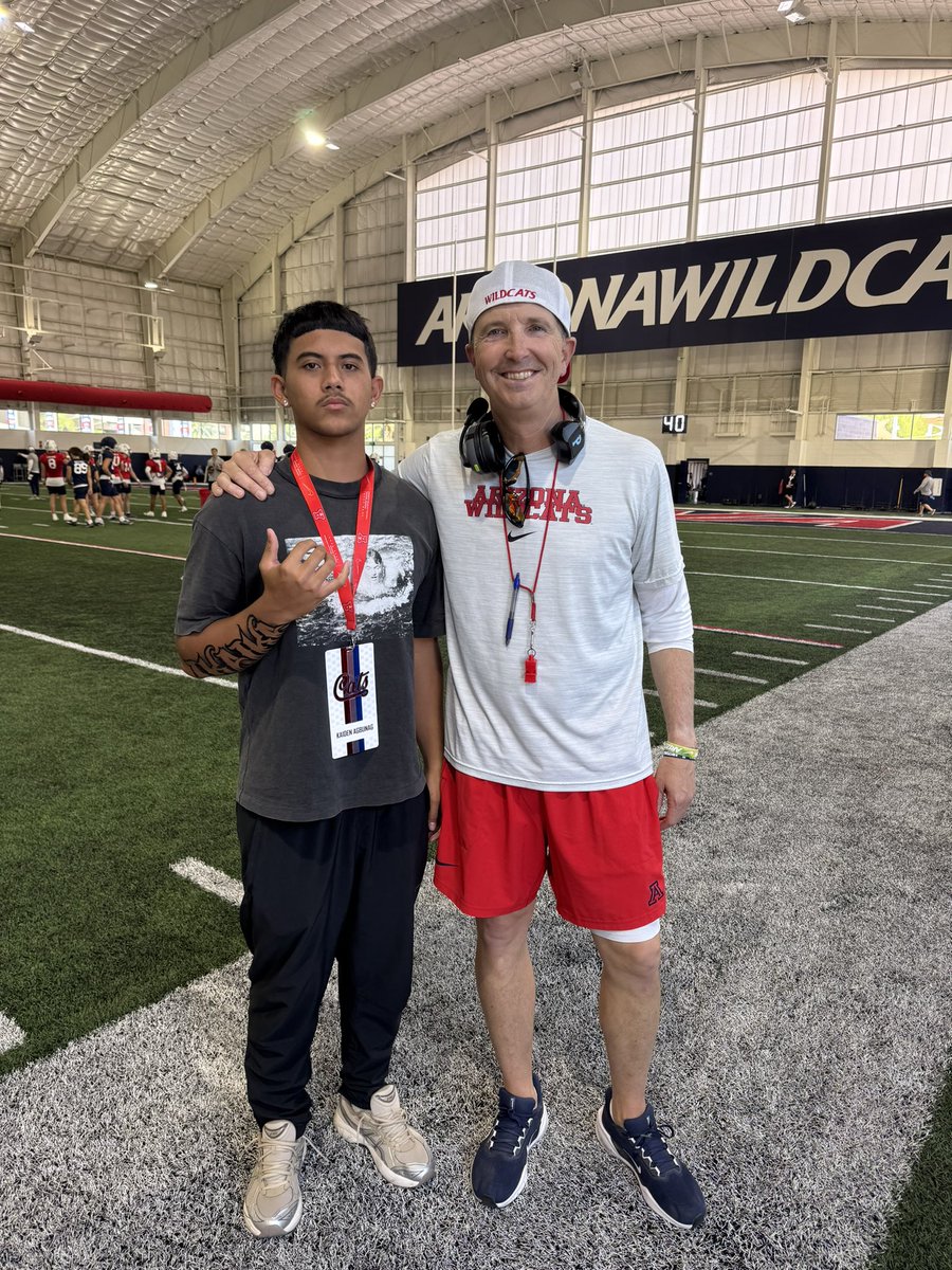 Kaiden Ikaika Agbunag (@kaidenikaika8) on Twitter photo #AG2G Had a great time at <a href="/ArizonaFBall/">Arizona Football</a> today! Thank you for having me and the love! <a href="/HaydenWisner/">Hayden Wisner</a> <a href="/CoachBrennan/">Coach Brennan</a> #beardown π»β¬οΈ #AG2G Had a great time at <a href="/ArizonaFBall/">Arizona Football</a> today! Thank you for having me and the love! <a href="/HaydenWisner/">Hayden Wisner</a> <a href="/CoachBrennan/">Coach Brennan</a> #beardown π»β¬οΈ