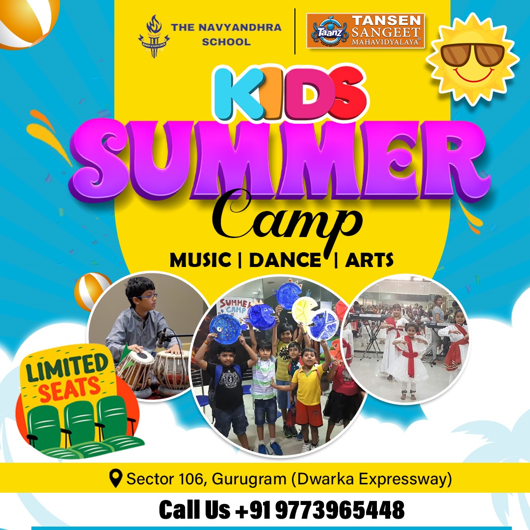 tansen_in's tweet photo. TANSEN SUMMER CAMP 2025
For kids 4–14 yrs | May 19 onwards
Dance, Art &amp; Craft, Guitar, Swimming, Skates &amp; more!

📍Paras Dews, Sec 106, Gurugram
⏰ 10 AM–1:10 PM (Mon–Fri)
💰 ₹2000/week
📲 9560193882 | https://t.co/qjvP8eqJDd https://t.co/XDs8PL55Ty