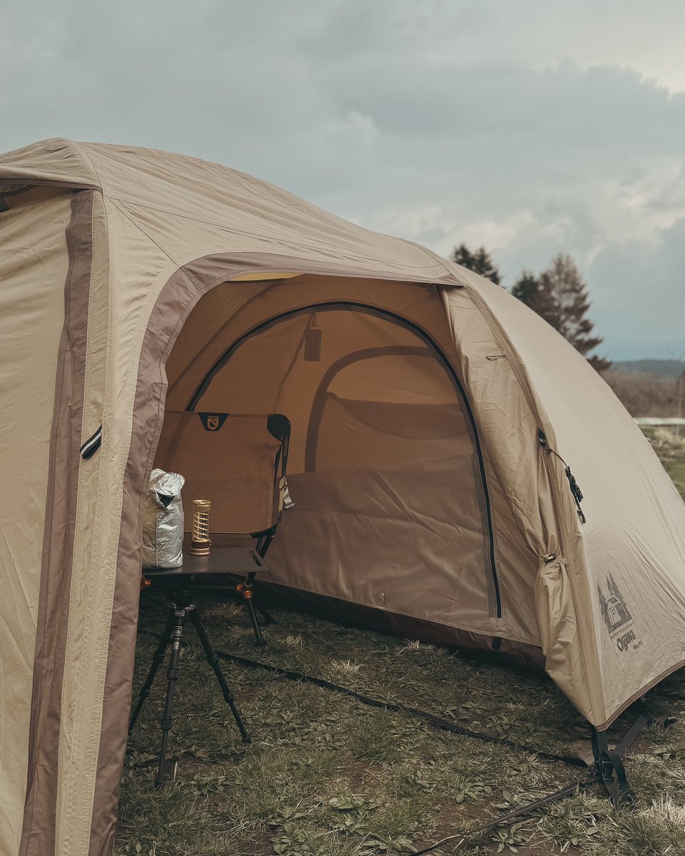 gsc546's tweet image. ここをキャンプ地とする❗️

#gooutjamboree #goout
#テントはogawa
#ステイシー
#1人用インナー