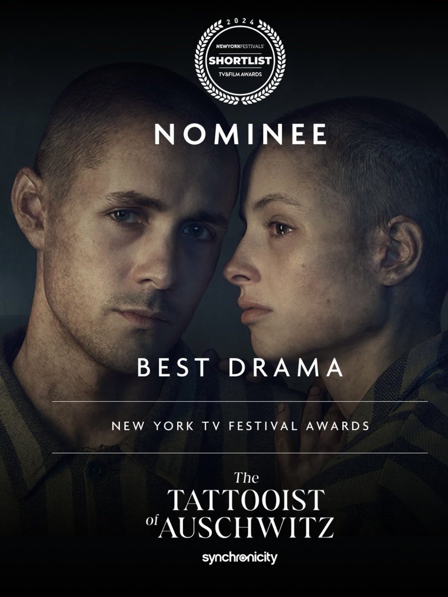 bwmgt's tweet image. Huge congrats to our ⁦@KatieBernstein⁩ &amp;amp; the cast &amp;amp; crew of #tattooistofauschwitz for their nomination @newyorkfestivals cast by #kvhcasting written by @heathermorrisauthor @synchronicityfilms ⁦@skytv⁩ #TheTatooistOfAuschwitz