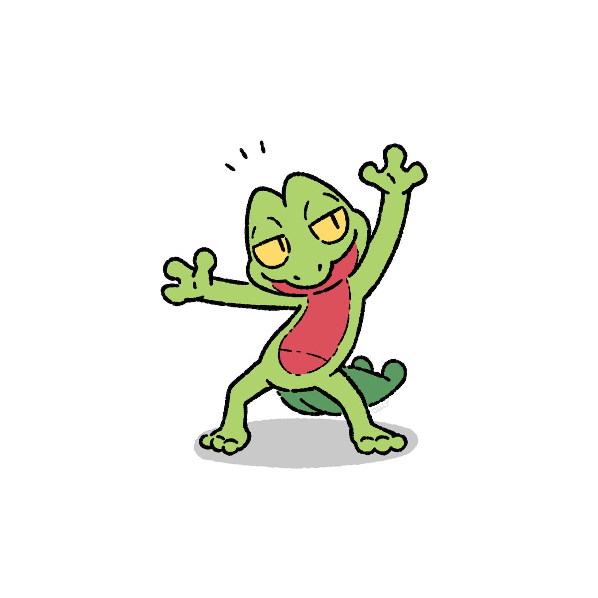 sqshiijelly's tweet photo. Pokemon doodle ko-fi commission.
Treecko. https://t.co/yjmjBoWCvI