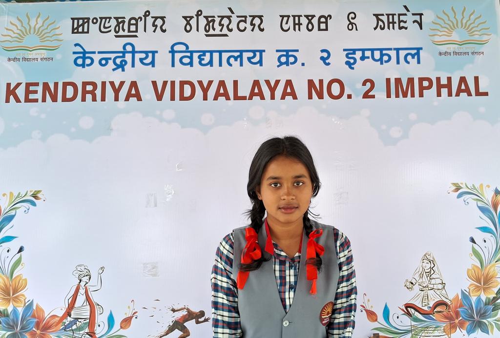 ImphalKv2's tweet photo. KV2Imphal family is happy to share the news of selection of 4 students of class 10 in #YUVIKA2025 Congratulations dear SALAM BHAGYASHREE DEVI,VIJAYSHREE,RAJKUMAR THALES,TEJESHWAR SHARMA SHAMULAILATPAM.They will attend the programme at #NESAC #ISRO @KVSRO_TINSUKIA @KVS_HQ https://t.co/gi8ck5FsRm