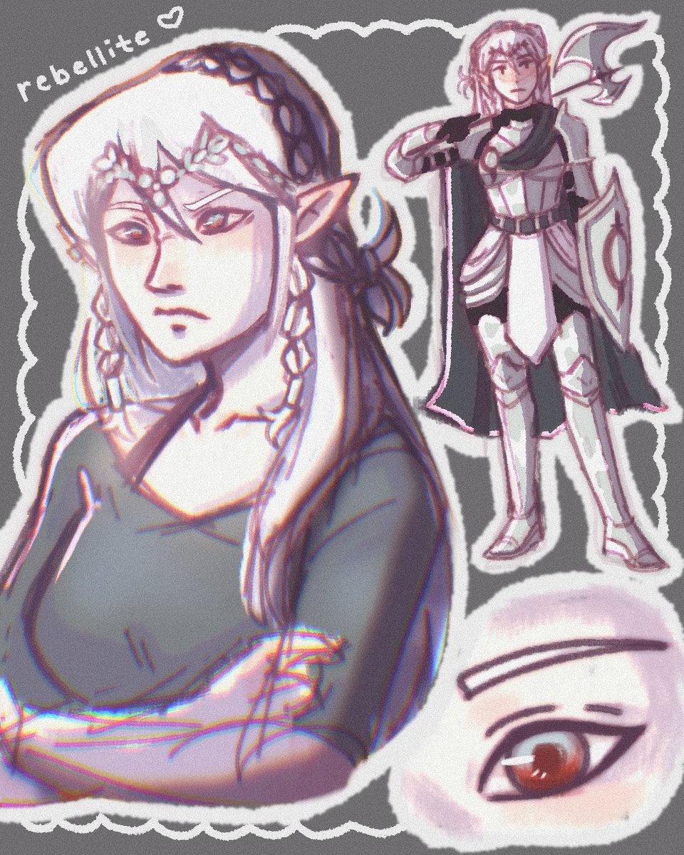 rebellite's tweet photo. wanted to revamp my dnd oc kalis’ design!! https://t.co/hksYvpL3cw