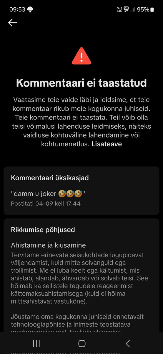 NotSpartaGT's tweet photo. @tiktok_us can u fix u dam support??? Like this not mean or bullying on text. I just command oke video who trying to scamm of telling bress my link. And this commamd what i did is not fk bullyiny..... https://t.co/Ll9hRmynP6