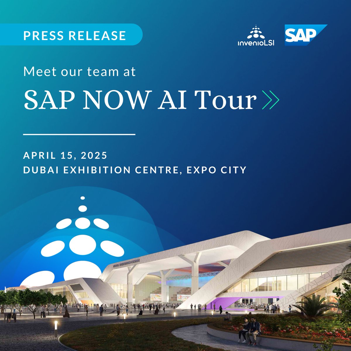 lsi_solutions's tweet photo. invenioLSI is bringing our latest innovation, Budget Horizons, to the SAP NOW AI Tour! As proud sponsors, we hope you’ll join us in Dubai for a discovery of what’s next at one of the most anticipated events of the year. Read more at: https://t.co/eyj1nQEdcm https://t.co/o4iJr1FP0D