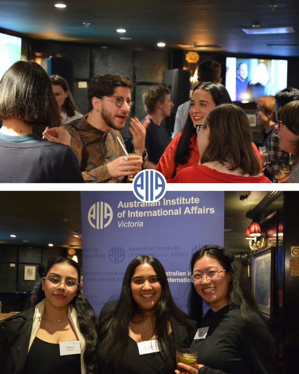 Australian Institute of International Affairs VIC (@aiiavic) on Twitter photo π‘ Event Recap: Young Professionals Trivia Night π‘
Keen to get involved next time? Follow AIIA Victoria to keep up to date with more events like these, and contact admin.vic@internationalaffairs.org.au to become a member of the AIIA Victoria community. π‘ Event Recap: Young Professionals Trivia Night π‘
Keen to get involved next time? Follow AIIA Victoria to keep up to date with more events like these, and contact admin.vic@internationalaffairs.org.au to become a member of the AIIA Victoria community.