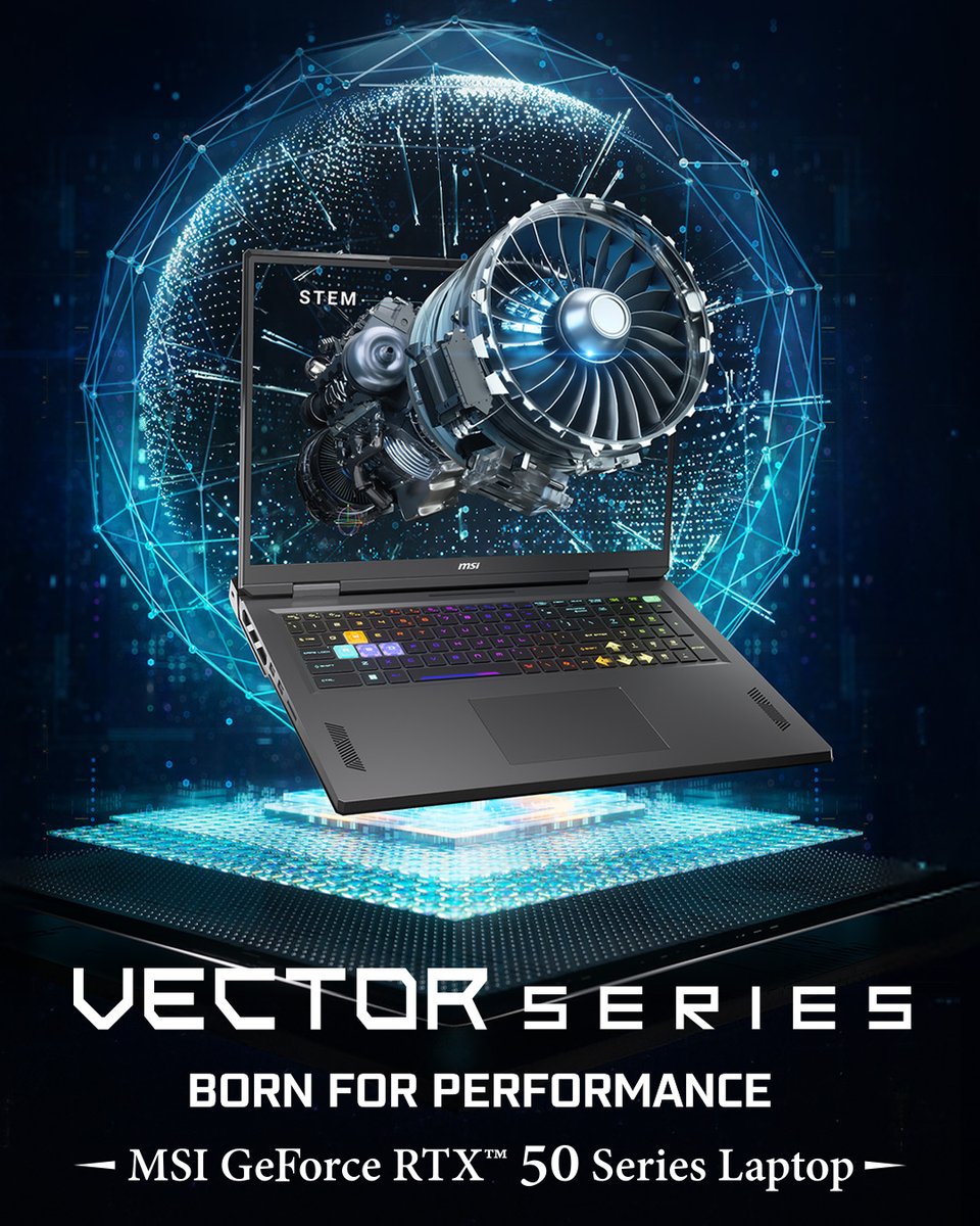 MSI__UK's tweet image. Introducing the new Vector Series: Now available in 18", the Vector A18 HX A9W comes with designs and specs you need for all the demanding tasks, from gaming to software development and 3D simulations.

uk.msi.com/Laptop/Vector-…
#MSIVector #AMD #Ryzen #RTX #Gaminglaptop #STEM