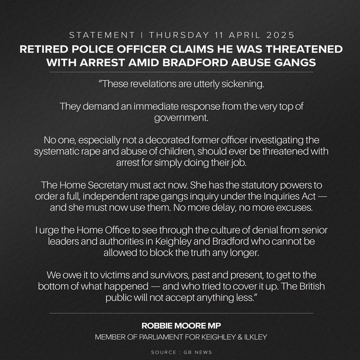 Robbie Moore MP tweet media