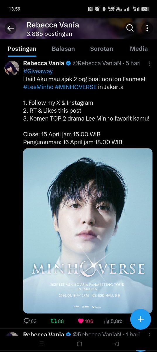 dhanasynsr's tweet photo. @Rebecca_VaniaN 1. The Heirs : Drama pertama aku kenal Oppa Lee min ho dan bener² nge bias in oppa sampe sekarang 😍 itu aku nonton pas jaman aku hamil anak pertama.
2. The legend of the blue sea. https://t.co/R3nLytqEwV
