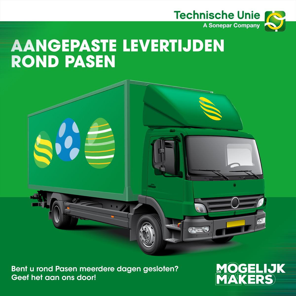 🐰 🐣 Om u ook rond Pasen optimaal van dienst te zijn, informeren wij u graag over onze aangepaste dienstverlening: ow.ly/LpwK50VwkCZ