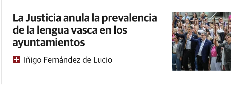 zuribia's tweet photo. Resulta cansino tener que estar atento todos los días a estos marcos discursivos tramposos.
 👇
La "prevalencia" del euskera no existe.
Prevalece quien está por encima, y todos sabemos qué lengua "prevalece" en las instituciones, a pesar de ser un pais con dos lenguas oficiales. https://t.co/Wu78FviYdX