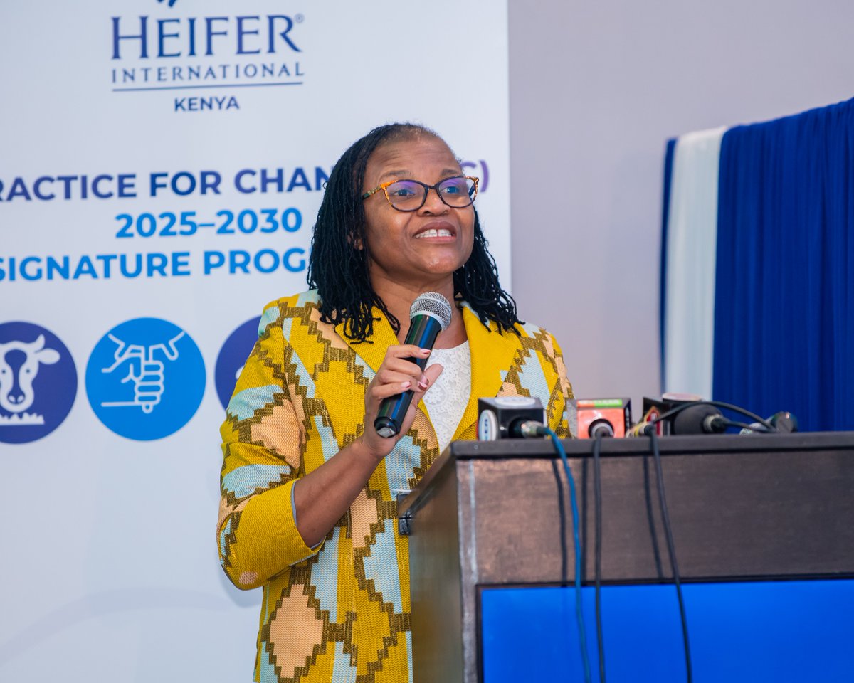 “I welcome all guests to the official launch of Heifer Kenya P4C 2025-2030 programme. A transformative project for the agriculture sector that employs 40% of the population &amp; contributes 26% to the GDP. "
Clarice Bugo - Kionge, Country Dir.

#HeiferKenyaP4C #TheFutureisFarmers