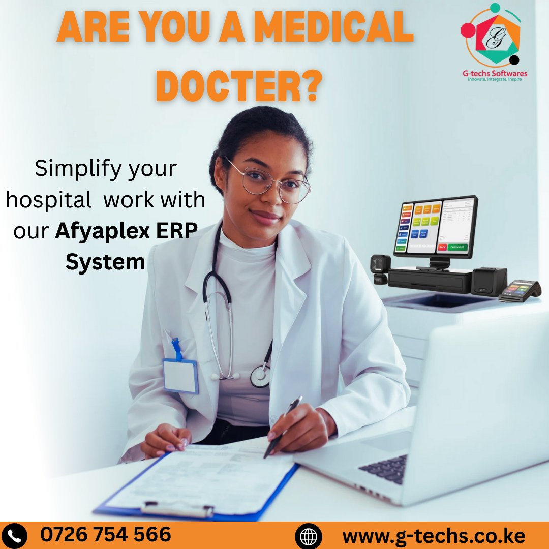 Gtechs_Software's tweet photo. Transform your clinic or hospital with Afyaplex – the ultimate hospital management software. Reach out today at 0726 754 566.#Rutomustgo #Principal #KIFOKISIMANI #Warialovers #Affordablehousing #SoftwareDevelopment https://t.co/8A8tHaJQRP