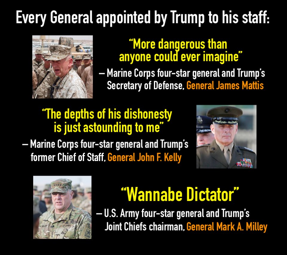 Perhaps a time to remember comments from Gary Cohn, Trump’s first director of the White House National Economic Council and economic advisor:

“It’s not what we did for the country. It’s what we saved him from doing."

also General John Kelly: "God help us".