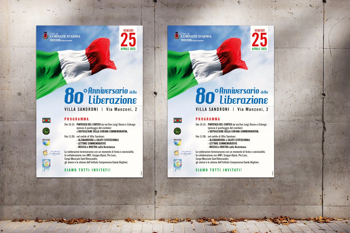 vimercatiGrafic's tweet photo. #manifesti #locandine eventi #design e #stampa in qualsiasi tiratura e dimensione #25aprile #comuneDiCornateDadda @cittadicornatedadda https://t.co/DtRq08BnDw